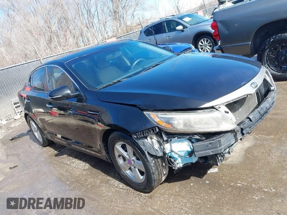 2015 Kia Optima LX with VIN KNAGM4A71F5652818, listed as a IAAI auction lot 41656933 with 251,967 mi miles. Bid and sale history available at carsss.com. Image 1.