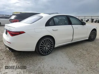 2023 Mercedes-Benz S-Class S 500 with VIN W1K6G6DB0PA175105, listed as a Copart auction lot 74262634 with 5,599 mi miles and Salvage Title. Bid and sale history available at carsss.com. Image 3.