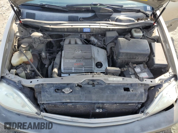 2002 Lexus RX 300 with VIN JTJHF10U120270588, listed as a Copart auction lot 52888125 with 243,985 mi miles and Salvage Title. Bid and sale history available at carsss.com. Image 12.