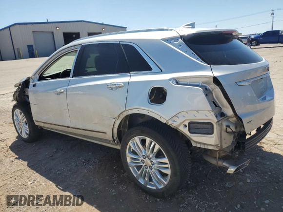 2019 Cadillac XT5 Premium Luxury AWD with VIN 1GYKNFRS6KZ233259, listed as a Copart auction lot 53647695 with 128,534 mi miles and Salvage title. Bid and sale history available at DreamBid. Image 2.