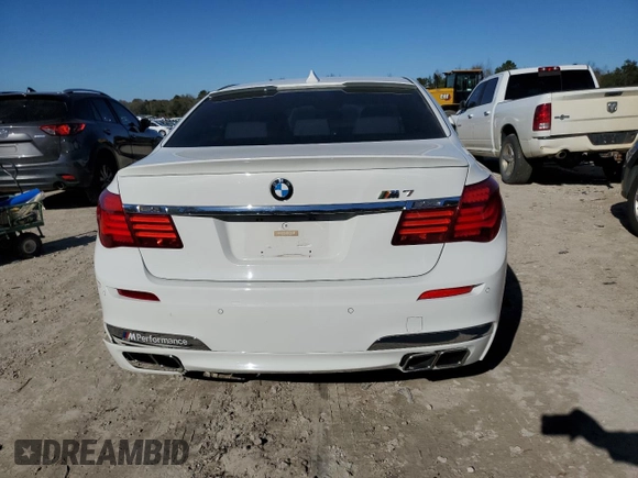 2013 BMW 7 Series 740i with VIN WBAYA6C51DD143366, listed as a Copart auction lot 86688234 with 79,326 mi miles and Salvage Title. Bid and sale history available at carsss.com. Image 6.