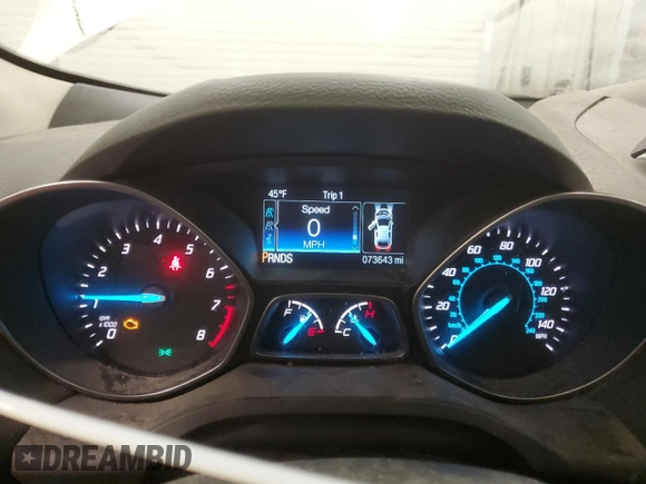 2015 Ford Escape SE with VIN 1FMCU9G95FUB63735, listed as a Copart auction lot 45919565 with 73,643 mi miles and Salvage Title. Bid and sale history available at carsss.com. Image 9.