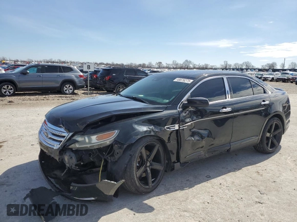 2011 Ford Taurus SHO with VIN 1FAHP2KT0BG142303, listed as a Copart auction lot 48076275 with 217,980 mi miles and Salvage Title. Bid and sale history available at DreamBid. Image 1.