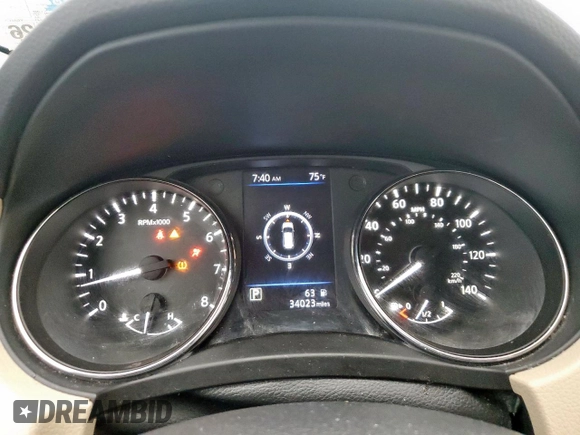 2020 Nissan Rogue SV z VIN 5N1AT2MT9LC721766, wystawiony jako Copart lot #57967835 z przebiegiem 34 023 mil mil oraz Szkoda całkowita • Salvage title. Historia ofert i sprzedaży dostępna na DreamBid. Obrazek 9.
