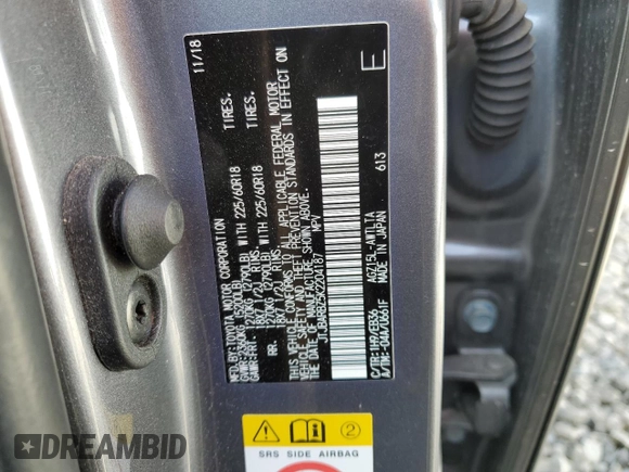 2019 Lexus NX with VIN JTJBARBZ5K2204187, listed as a Copart auction lot 52053175 with 6,458 mi miles and Salvage Title. Bid and sale history available at carsss.com. Image 13.