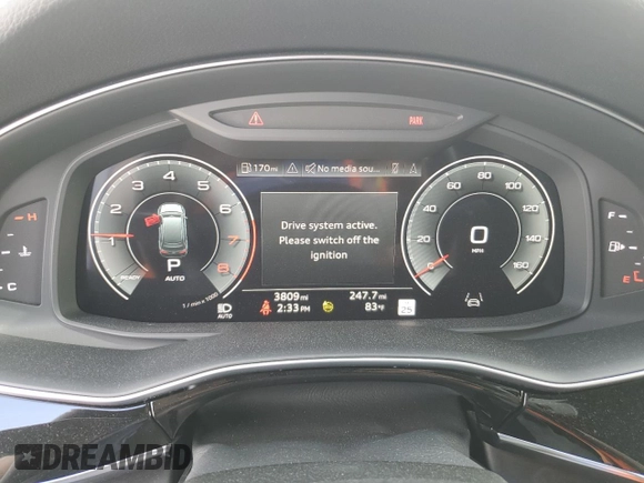 2023 Audi Q7 Prestige with VIN WA1VXBF70PD002040, listed as a Copart auction lot 75412834 with 3,809 mi miles and Non repairable. Bid and sale history available at DreamBid. Image 9.