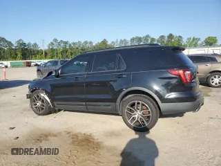 2017 Ford Explorer Sport with VIN 1FM5K8GT3HGE02494, listed as a Copart auction lot 52306555 with 106,960 mi miles and Salvage title. Bid and sale history available at DreamBid. Image 2.