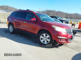 2013 Chevrolet Traverse LT with VIN 1GNKVJKD7DJ100331, listed as a IAAI auction lot 41752118 with 257,928 mi miles and . Bid and sale history available at DreamBid. Image 1.
