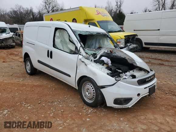 2022 Ram ProMaster City Cargo Tradesman with VIN ZFBHRFAB6N6W44508, listed as a Copart auction lot 86947964 with Not provided miles and Salvage title. Bid and sale history available at DreamBid. Image 4.