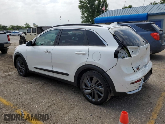 2017 Kia Niro Touring Launch Edition with VIN KNDCC3LC3H5083885, listed as a Copart auction lot 55687614 with 124,843 mi miles and Salvage Title. Bid and sale history available at carsss.com. Image 2.