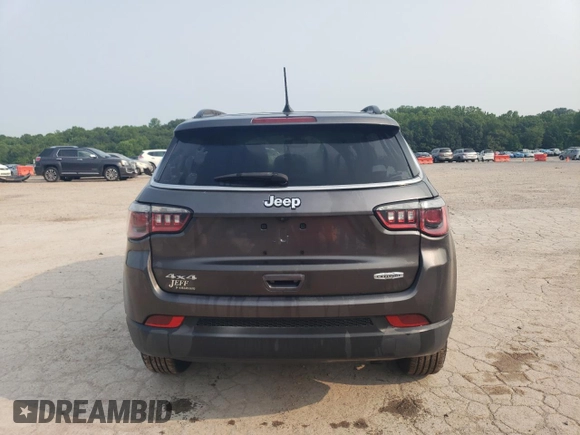 2018 Jeep Compass Latitude with VIN 3C4NJDBB3JT154795, listed as a Copart auction lot 60204275 with 56,167 mi miles and Salvage title. Bid and sale history available at DreamBid. Image 6.