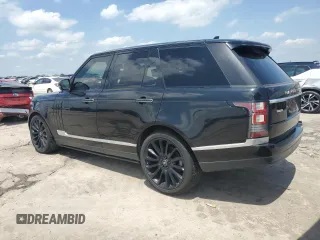2015 Land Rover Range Rover Autobiography with VIN SALGV2TF2FA217086, listed as a Copart auction lot 55519365 with 129,197 mi miles and Salvage title. Bid and sale history available at DreamBid. Image 2.
