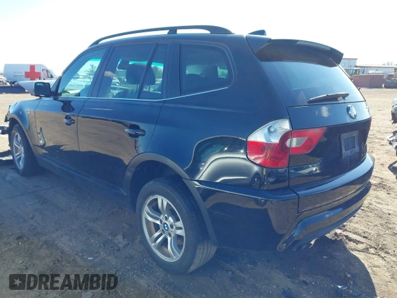 2006 BMW X3 3.0i with VIN WBXPA934X6WD26835, listed as a IAAI auction lot 41872807 with 182,407 mi miles. Bid and sale history available at carsss.com. Image 3.