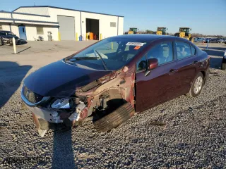 2013 Honda Civic Sdn LX with VIN 2HGFB2F59DH588406, listed as a Copart auction lot 85868884 with 124,929 mi miles and Salvage Title. Bid and sale history available at carsss.com. Image 1.
