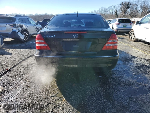 2006 Mercedes-Benz C 230 Sport with VIN WDBRF52H76A895770, listed as a Copart auction lot 41414335 with 206,996 mi miles and Salvage Title. Bid and sale history available at carsss.com. Image 6.