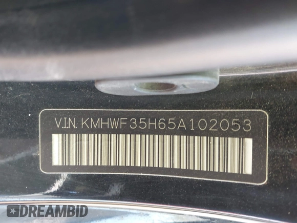 2005 Hyundai Sonata GLS with VIN KMHWF35H65A102053, listed as a IAAI auction lot 41690771 with 160,067 mi miles. Bid and sale history available at carsss.com. Image 9.