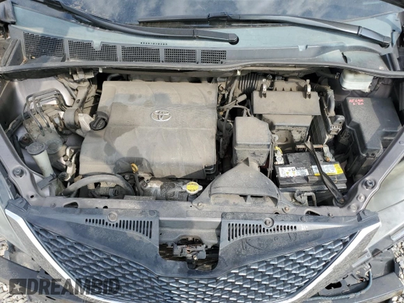 2012 Toyota Sienna SE with VIN 5TDXK3DC9CS265368, listed as a Copart auction lot 47754745 with 169,394 mi miles and Salvage Title. Bid and sale history available at carsss.com. Image 12.