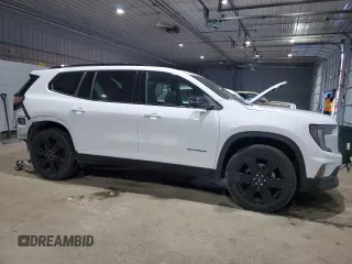 2025 GMC Acadia AWD Elevation z VIN 1GKENNRS1SJ142738, wystawiony jako Copart lot #43687685 z przebiegiem 356 mil mil oraz Szkoda całkowita • Salvage title. Historia ofert i sprzedaży dostępna na DreamBid. Obrazek 4.