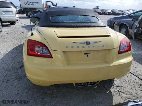 2005 Chrysler Crossfire Limited with VIN 1C3AN65L45X045327, listed as a Copart auction lot 75447094 with 0 mi miles and Non Repairable. Bid and sale history available at carsss.com. Image 6.