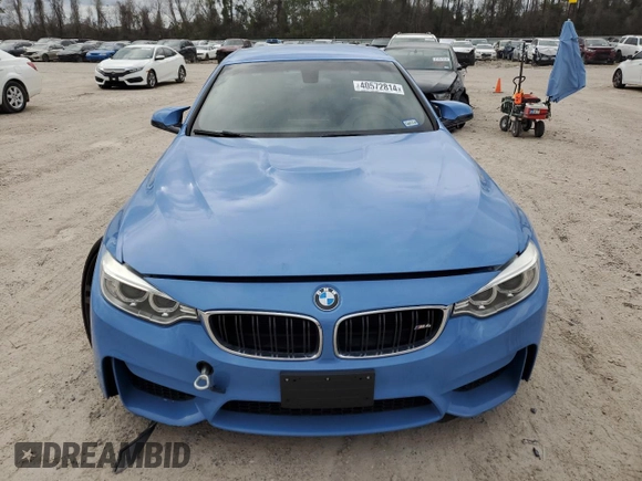 2015 BMW M4 with VIN WBS3U9C55FP967287, listed as a Copart auction lot 40572814 with 85,981 mi miles. Bid and sale history available at carsss.com. Image 5.