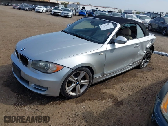 2010 BMW 1 Series 128i with VIN WBAUL7C58AVJ78135, listed as a IAAI auction lot 41615767 with 107,384 mi miles and . Bid and sale history available at DreamBid. Image 2.