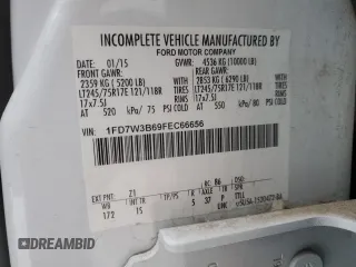 2015 Ford F-350 с VIN 1FD7W3B69FEC66656, выставлен на аукционе Copart как лот 83640214 с пробегом 139 286 миль миль и Чистый • Clean title. История ставок и продаж доступна на DreamBid. Изображение 13.