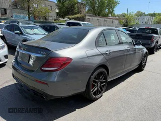 2018 Mercedes-Benz E-Class AMG E 63 S with VIN WDDZF8KB8JA286605, listed as a IAAI auction lot 42166486 with 53,430 mi miles. Bid and sale history available at carsss.com. Image 4.