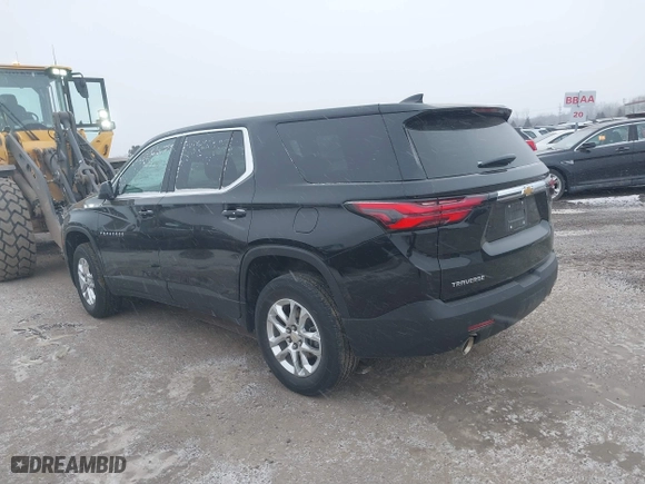 2023 Chevrolet Traverse LS with VIN 1GNERFKW6PJ170830, listed as a IAAI auction lot 41391687 with 43,715 mi miles. Bid and sale history available at carsss.com. Image 3.