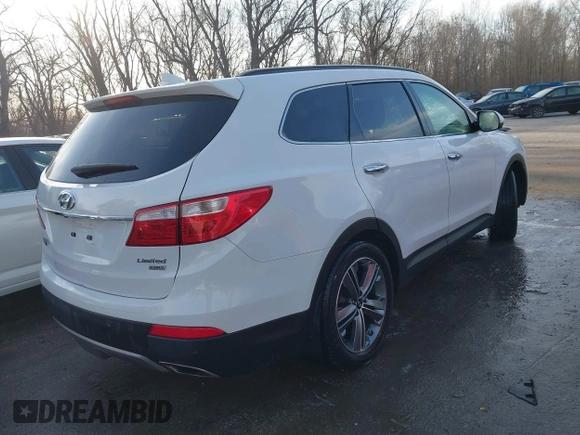 2016 Hyundai Santa Fe SE with VIN KM8SR4HF2GU133307, listed as a IAAI auction lot 41749584 with 120,391 mi miles. Bid and sale history available at carsss.com. Image 4.