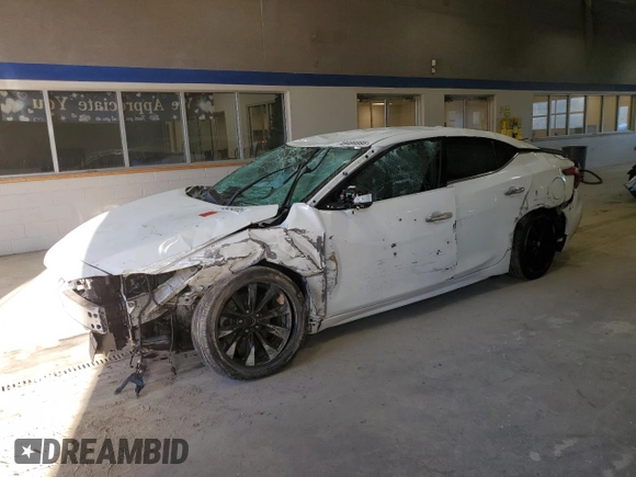 2018 Nissan Maxima SR with VIN 1N4AA6AP0JC371794, listed as a Copart auction lot 49494995 with Not Provided miles and Salvage Title. Bid and sale history available at carsss.com. Image 1.