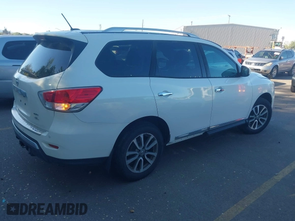 2014 Nissan Pathfinder SL z VIN 5N1AR2MM7EC687692, wystawiony jako IAAI lot #42213759 z przebiegiem 175 209 mil mil oraz . Historia ofert i sprzedaży dostępna na DreamBid. Obrazek 4.
