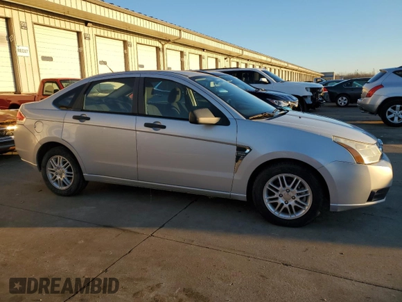 2008 Ford Focus SE with VIN 1FAHP35N68W279232, listed as a Copart auction lot 37584464 with 154,171 mi miles and Clean Title. Bid and sale history available at carsss.com. Image 4.
