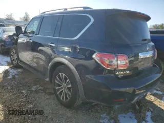 2020 Nissan Armada SL with VIN JN8AY2NCXLX518581, listed as a Copart auction lot 38873594 with 0 mi miles and Salvage Title. Bid and sale history available at carsss.com. Image 2.