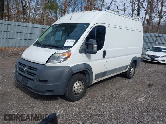 2014 Ram ProMaster Cargo with VIN 3C6TRVBG3EE105518, listed as a IAAI auction lot 41673098 with 201,978 mi miles and . Bid and sale history available at DreamBid. Image 2.