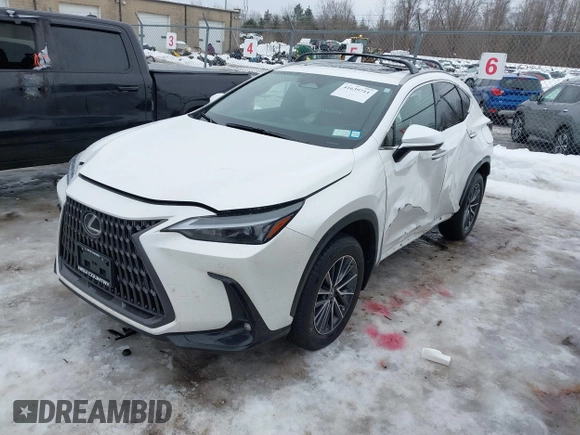 2025 Lexus NX with VIN JTJGKCEZ0S5024240, listed as a IAAI auction lot 41639711 with 9,449 mi miles. Bid and sale history available at carsss.com. Image 17.