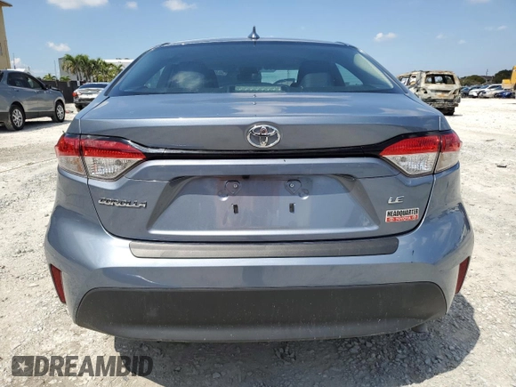 2024 Toyota Corolla LE with VIN 5YFB4MDE4RP099838, listed as a Copart auction lot 50309795 with 10,481 mi miles and Salvage Title. Bid and sale history available at carsss.com. Image 6.