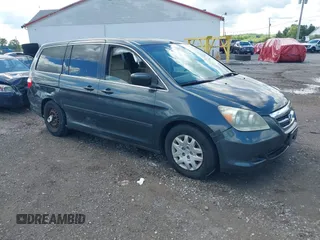2005 Honda Odyssey LX z VIN 5FNRL38205B128740, wystawiony jako IAAI lot #42209974 z przebiegiem 183 014 mil mil oraz . Historia ofert i sprzedaży dostępna na DreamBid. Obrazek 1.