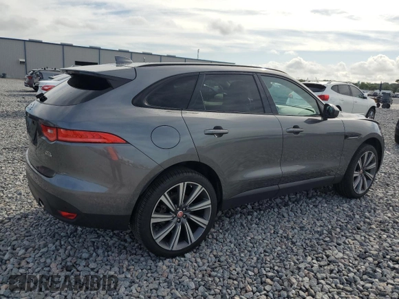 2019 Jaguar F-Pace 25t Prestige with VIN SADCK2GX6KA369498, listed as a Copart auction lot 61332535 with 45,283 mi miles and Salvage title. Bid and sale history available at DreamBid. Image 3.
