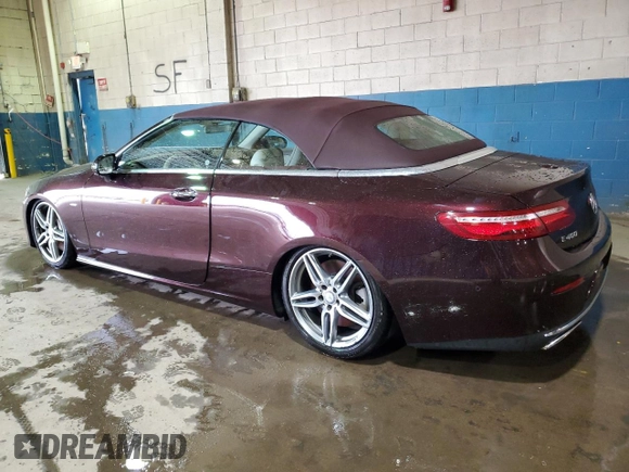 2018 Mercedes-Benz E-Class E 400 with VIN WDD1K6FB8JF023038, listed as a Copart auction lot 52787475 with 0 mi miles and Salvage Title. Bid and sale history available at carsss.com. Image 2.