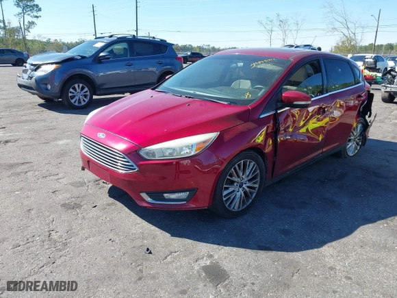 2015 Ford Focus Titanium with VIN 1FADP3N28FL215499, listed as a IAAI auction lot 41839092 with 152,102 mi miles. Bid and sale history available at carsss.com. Image 16.