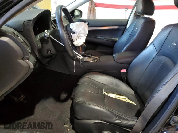 2010 Infiniti G37 x with VIN JN1CV6AR5AM250393, listed as a Copart auction lot 49869395 with 206,803 mi miles and Salvage Title. Bid and sale history available at DreamBid. Image 7.