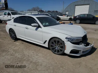 2017 BMW 5 Series 540i with VIN WBAJE5C38HG914859, listed as a Copart auction lot 50628155 with Not provided miles and Salvage title. Bid and sale history available at DreamBid. Image 4.
