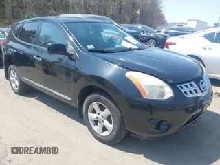 2013 Nissan Rogue S with VIN JN8AS5MV0DW601594, listed as a IAAI auction lot 42073724 with 202,238 mi miles and . Bid and sale history available at DreamBid. Image 1.