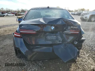 2024 BMW 5 Series 530i xDrive with VIN WBA53FJ07RCS03474, listed as a Copart auction lot 80010744 with 0 mi miles and Salvage Title. Bid and sale history available at carsss.com. Image 6.
