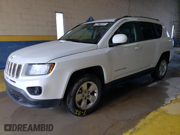 2016 Jeep Compass Latitude with VIN 1C4NJCEB2GD651390, listed as a Copart auction lot 46271055 with 140,003 mi miles and Clean Title. Bid and sale history available at carsss.com. Image 1.