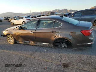 2014 Kia Cadenza Premium with VIN KNALN4D75E5129937, listed as a Copart auction lot 76095514 with 66,042 mi miles and Salvage Title. Bid and sale history available at carsss.com. Image 2.