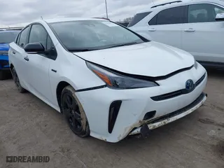 2022 Toyota Prius L Eco with VIN JTDKAMFU8N3175707, listed as a IAAI auction lot 41501024 with 42,103 mi miles. Bid and sale history available at carsss.com. Image 1.