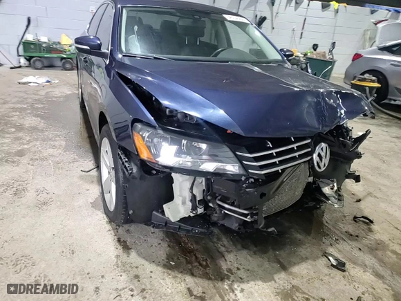 2013 Volkswagen Passat TDI SE w/Sunroof with VIN 1VWBN7A31DC040102, listed as a Copart auction lot 46040665 with 134,606 mi miles and Salvage Title. Bid and sale history available at carsss.com. Image 11.