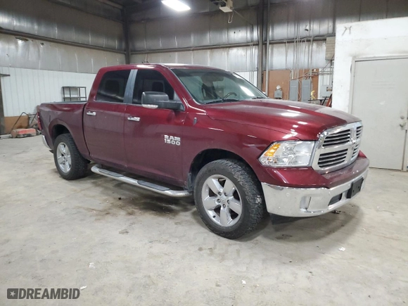 2017 Ram 1500 Big Horn with VIN 1C6RR7LG3HS667327, listed as a Copart auction lot 43693235 with 105,381 mi miles and Salvage Title. Bid and sale history available at carsss.com. Image 4.