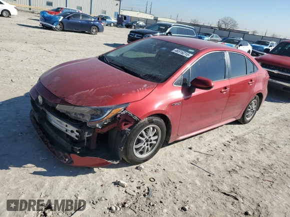 2021 Toyota Corolla Hybrid LE with VIN JTDEAMDE0MJ031541, listed as a Copart auction lot 46516215 with 272,892 mi miles and Salvage Title. Bid and sale history available at carsss.com. Image 1.
